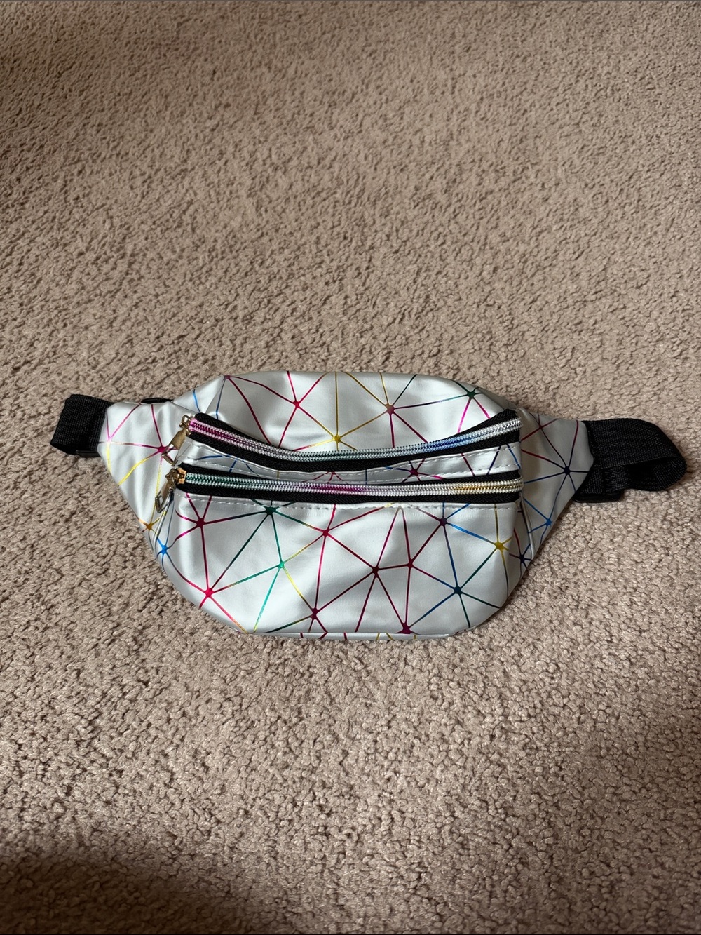 Women’s Multicolor Geometric Fanny Pack Belt Bag